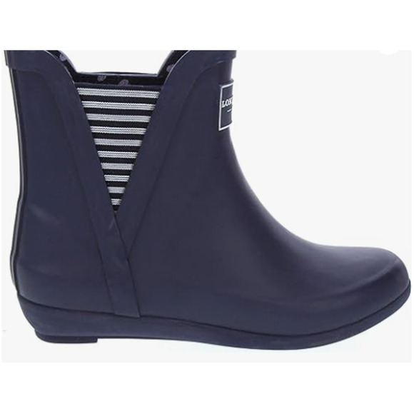 LONDON FOG Womens Piccadilly Rain Boot Navy 6 M US - Picture 4 of 4